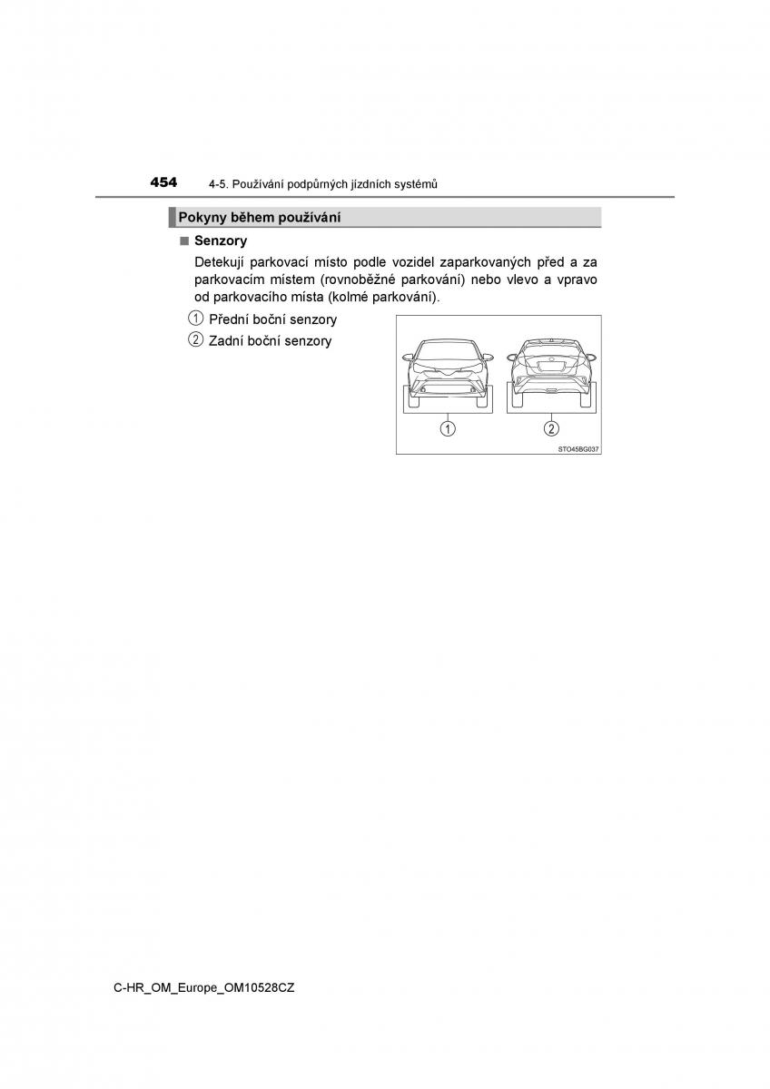 Toyota C HR navod k obsludze / page 454