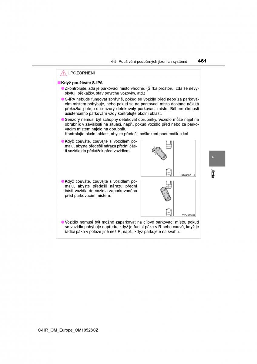 Toyota C HR navod k obsludze / page 461