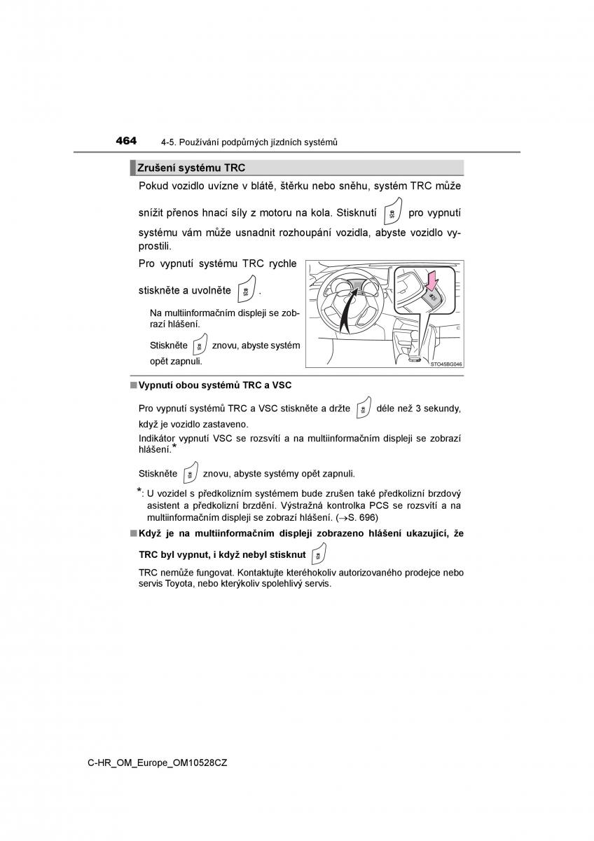 Toyota C HR navod k obsludze / page 464