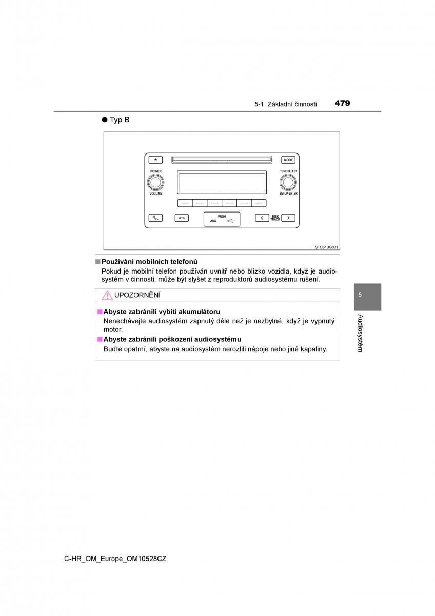 Toyota C HR navod k obsludze / page 479