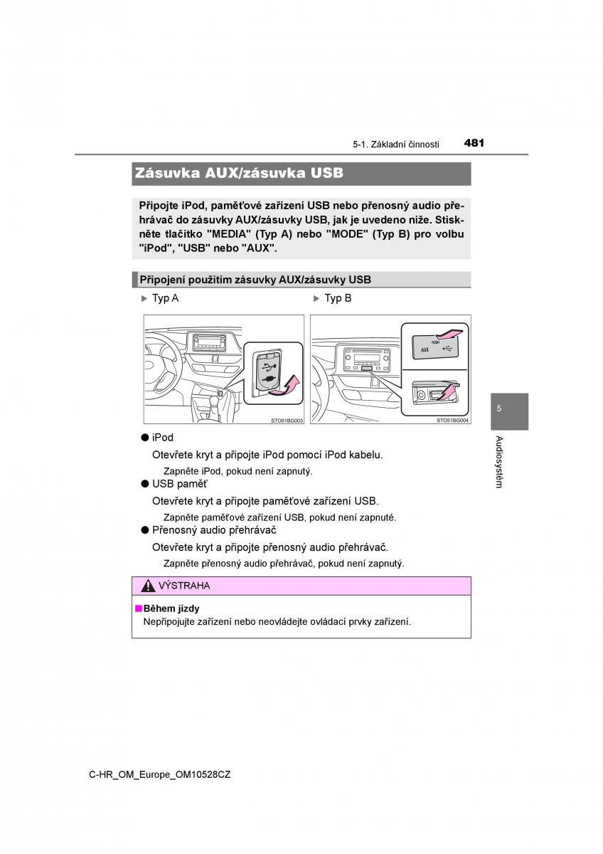 Toyota C HR navod k obsludze / page 481