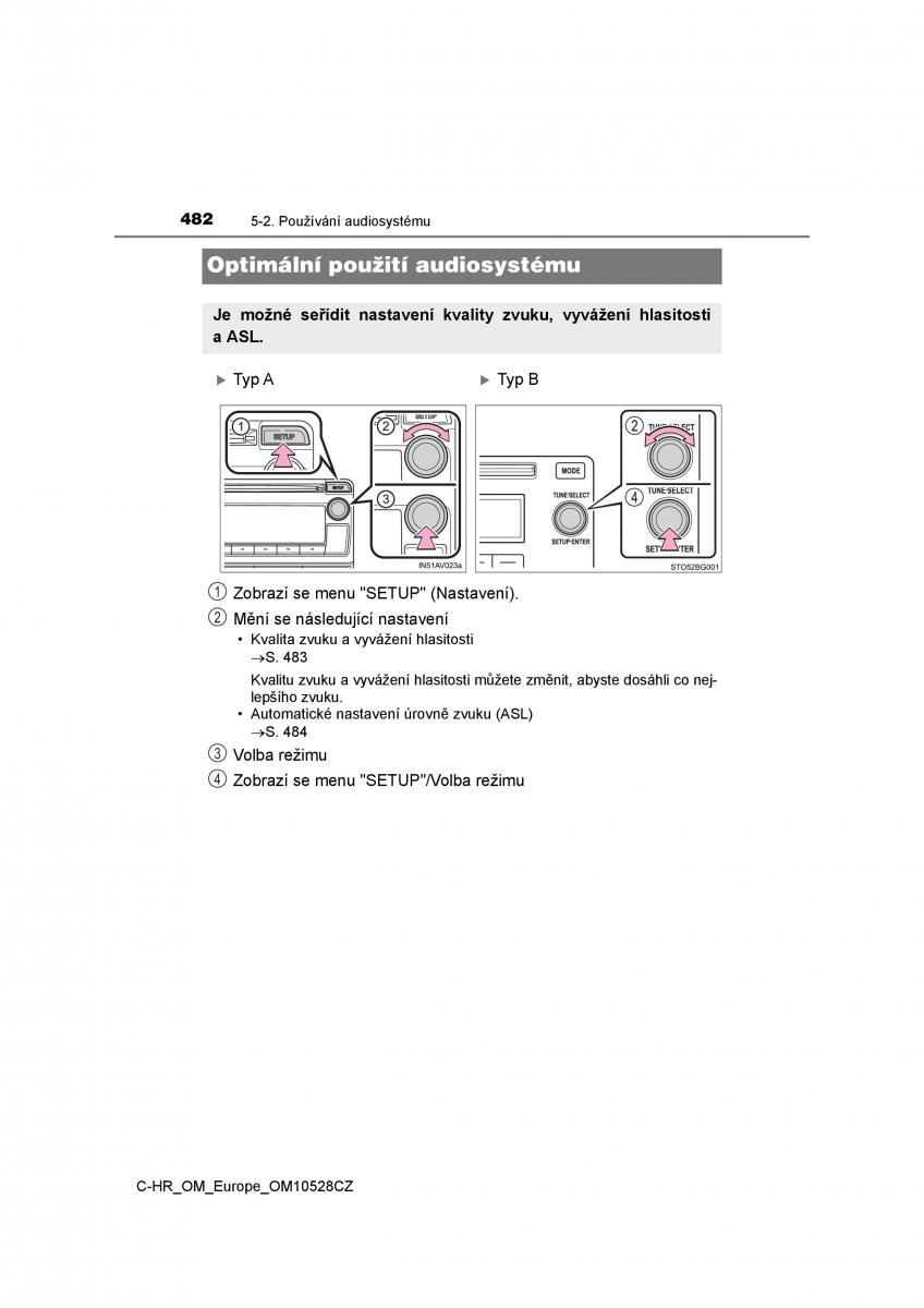 Toyota C HR navod k obsludze / page 482