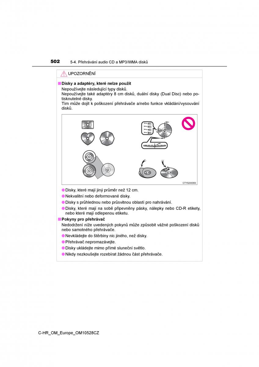 Toyota C HR navod k obsludze / page 502