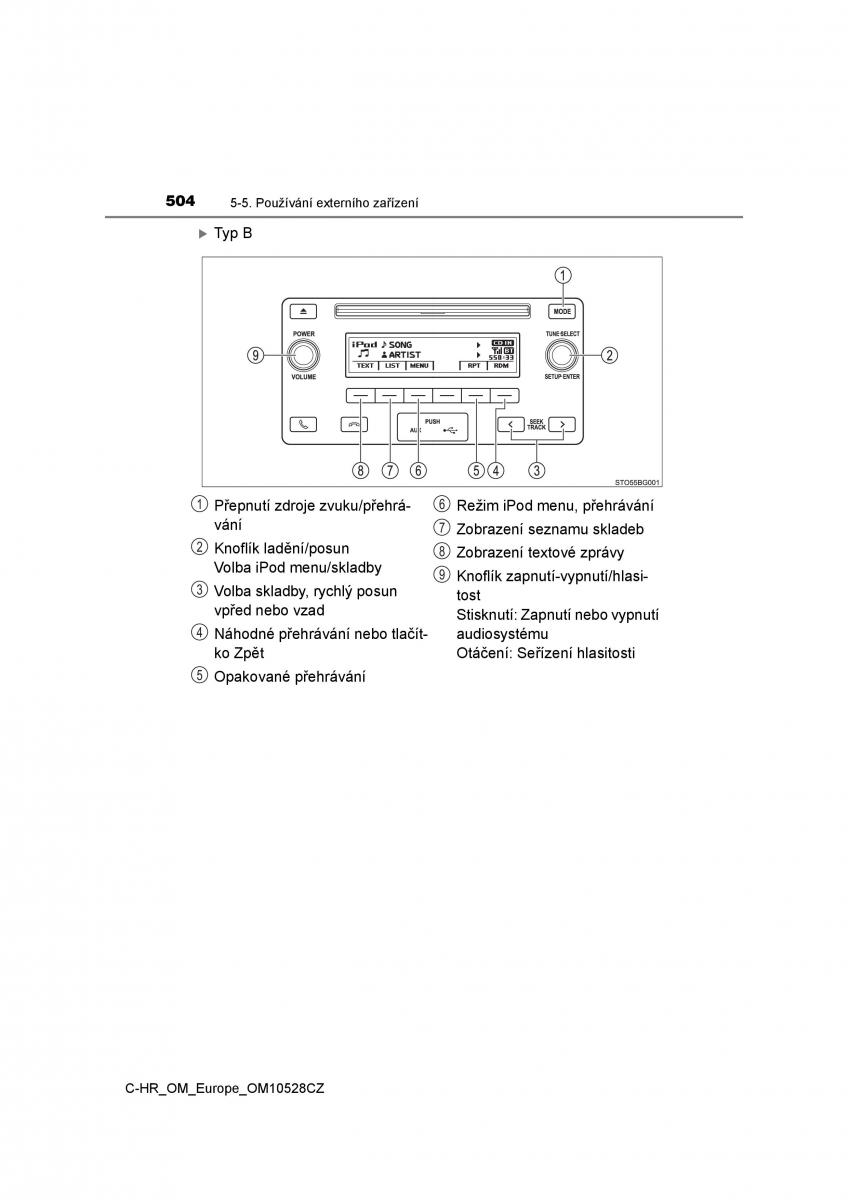 Toyota C HR navod k obsludze / page 504