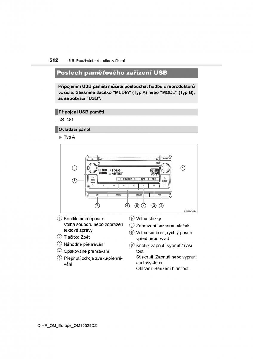 Toyota C HR navod k obsludze / page 512