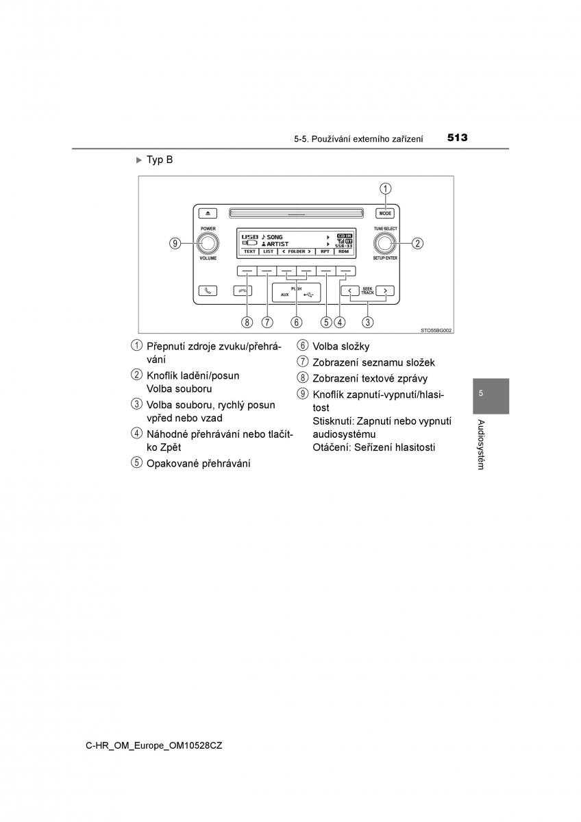 Toyota C HR navod k obsludze / page 513