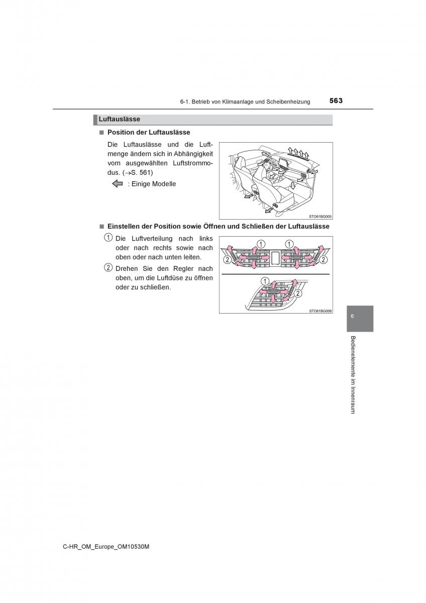 Toyota C HR Handbuch / page 563