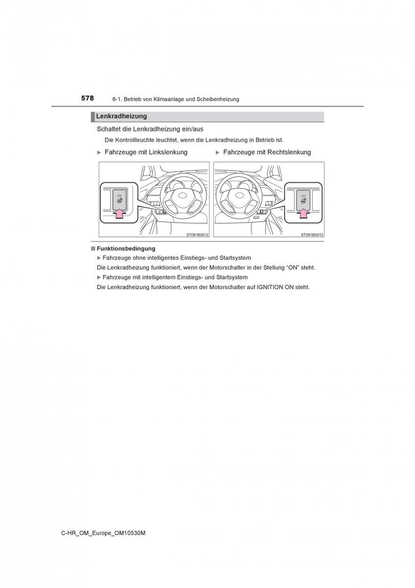 Toyota C HR Handbuch / page 578