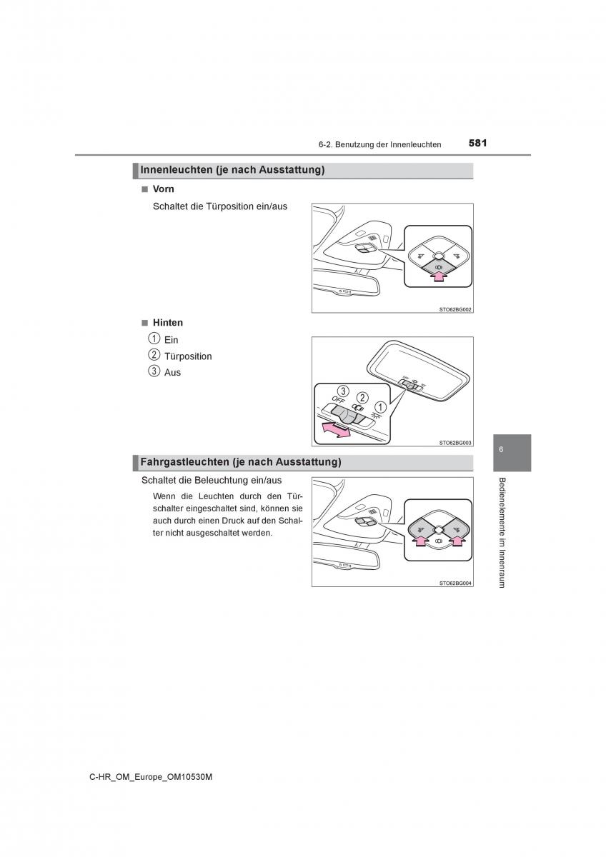 Toyota C HR Handbuch / page 581