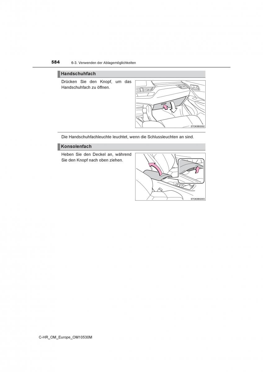 Toyota C HR Handbuch / page 584