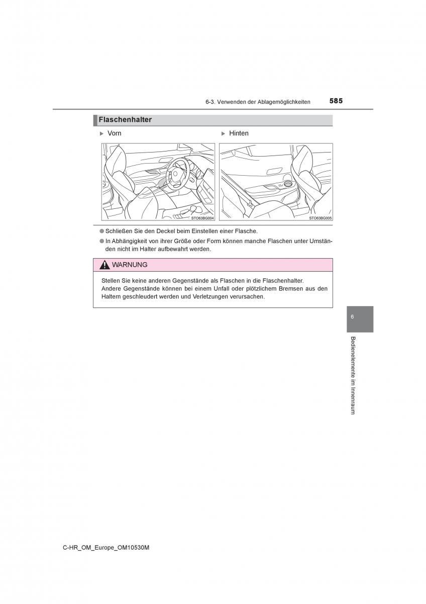 Toyota C HR Handbuch / page 585