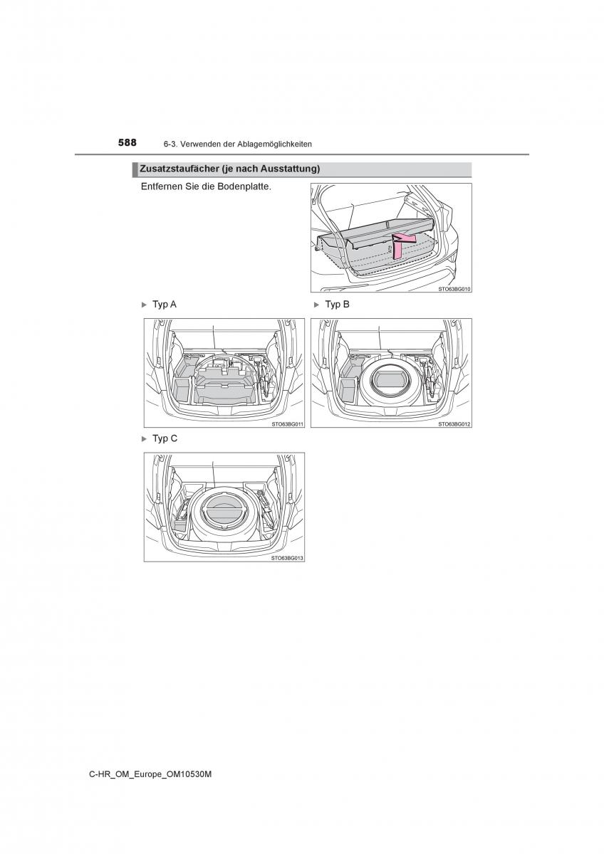 Toyota C HR Handbuch / page 588