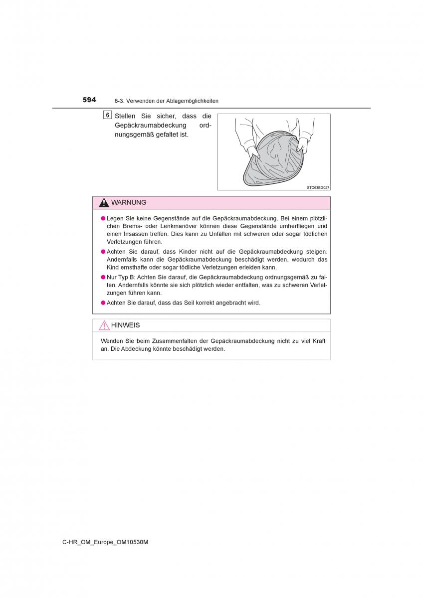 Toyota C HR Handbuch / page 594