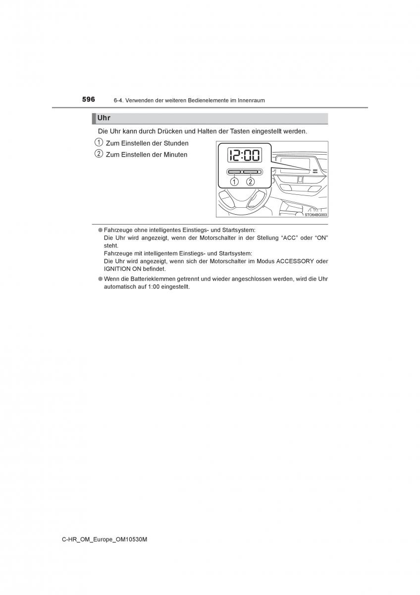 Toyota C HR Handbuch / page 596