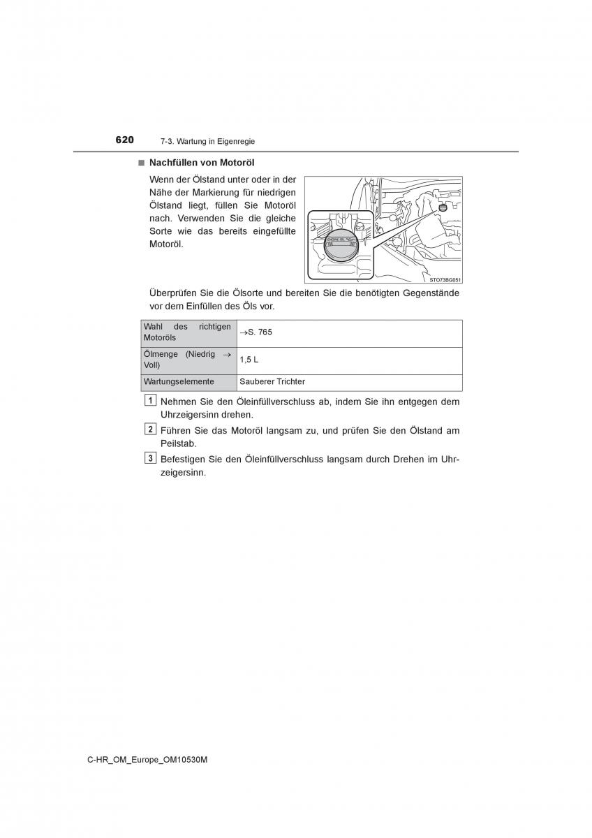 Toyota C HR Handbuch / page 620