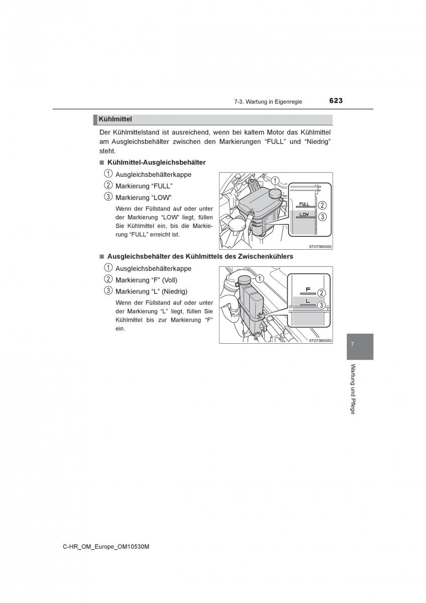 Toyota C HR Handbuch / page 623