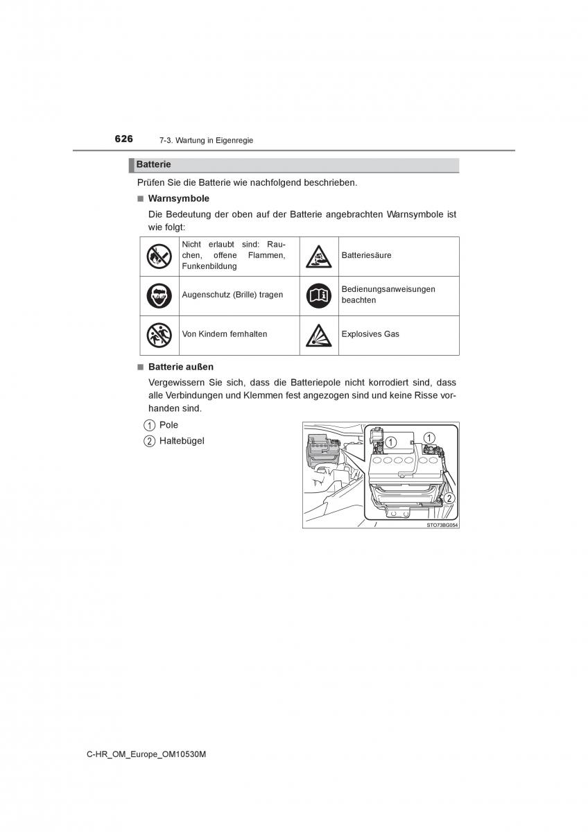 Toyota C HR Handbuch / page 626