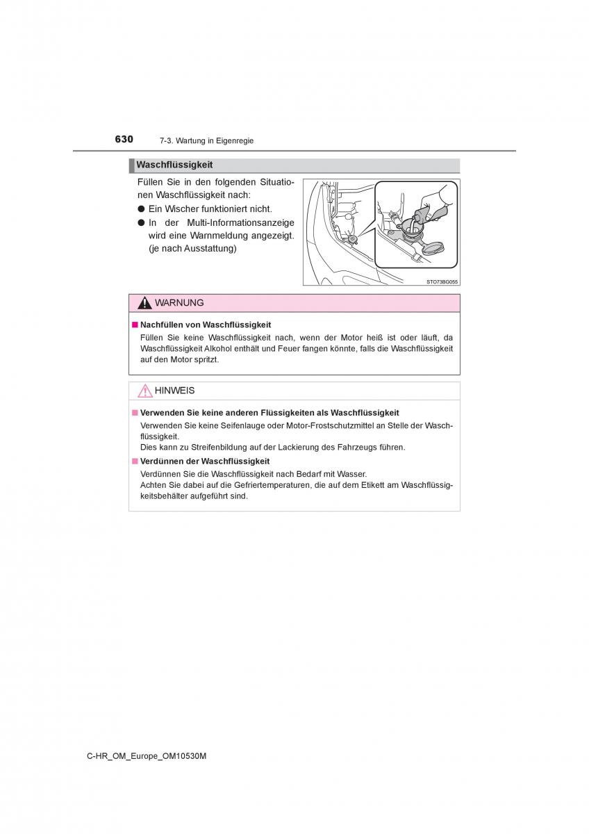 Toyota C HR Handbuch / page 630