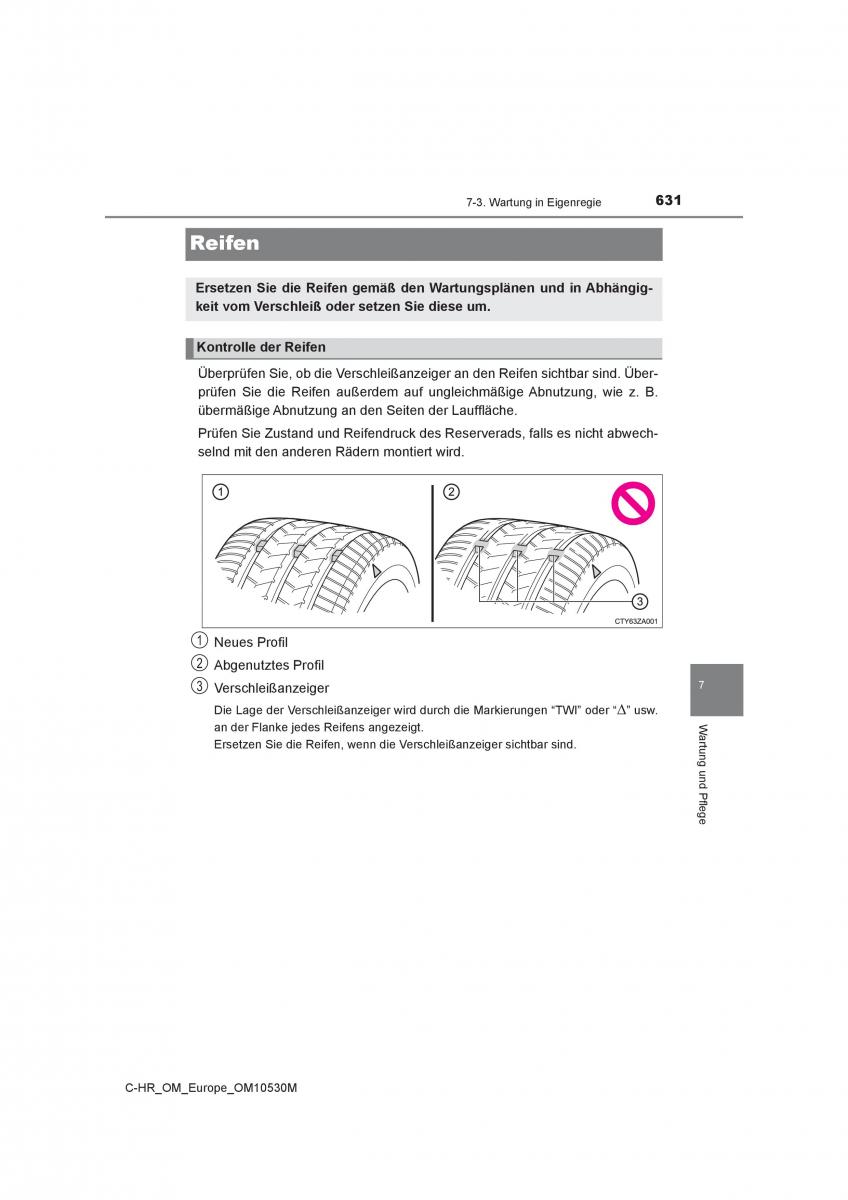 Toyota C HR Handbuch / page 631