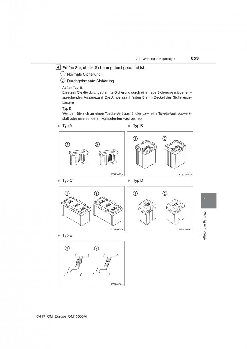 Toyota C HR Handbuch / page 659