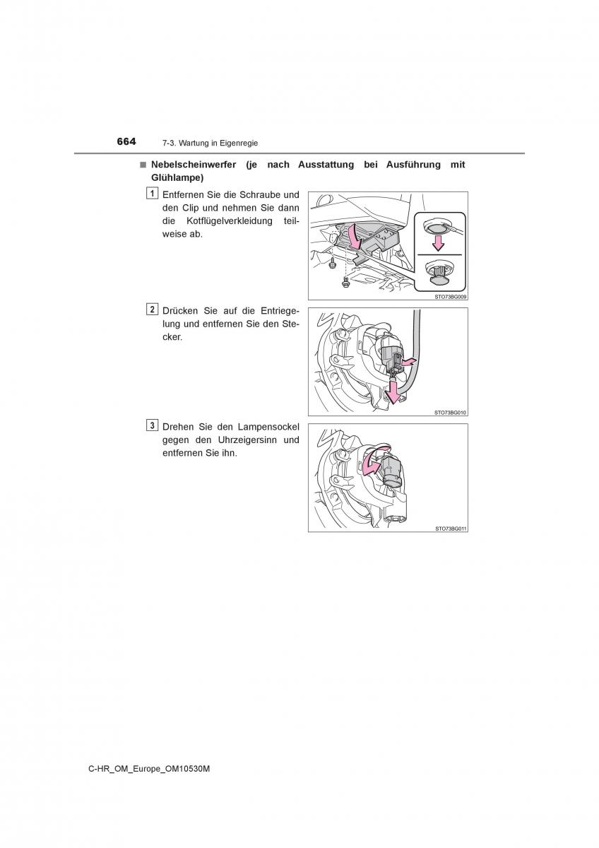 Toyota C HR Handbuch / page 664