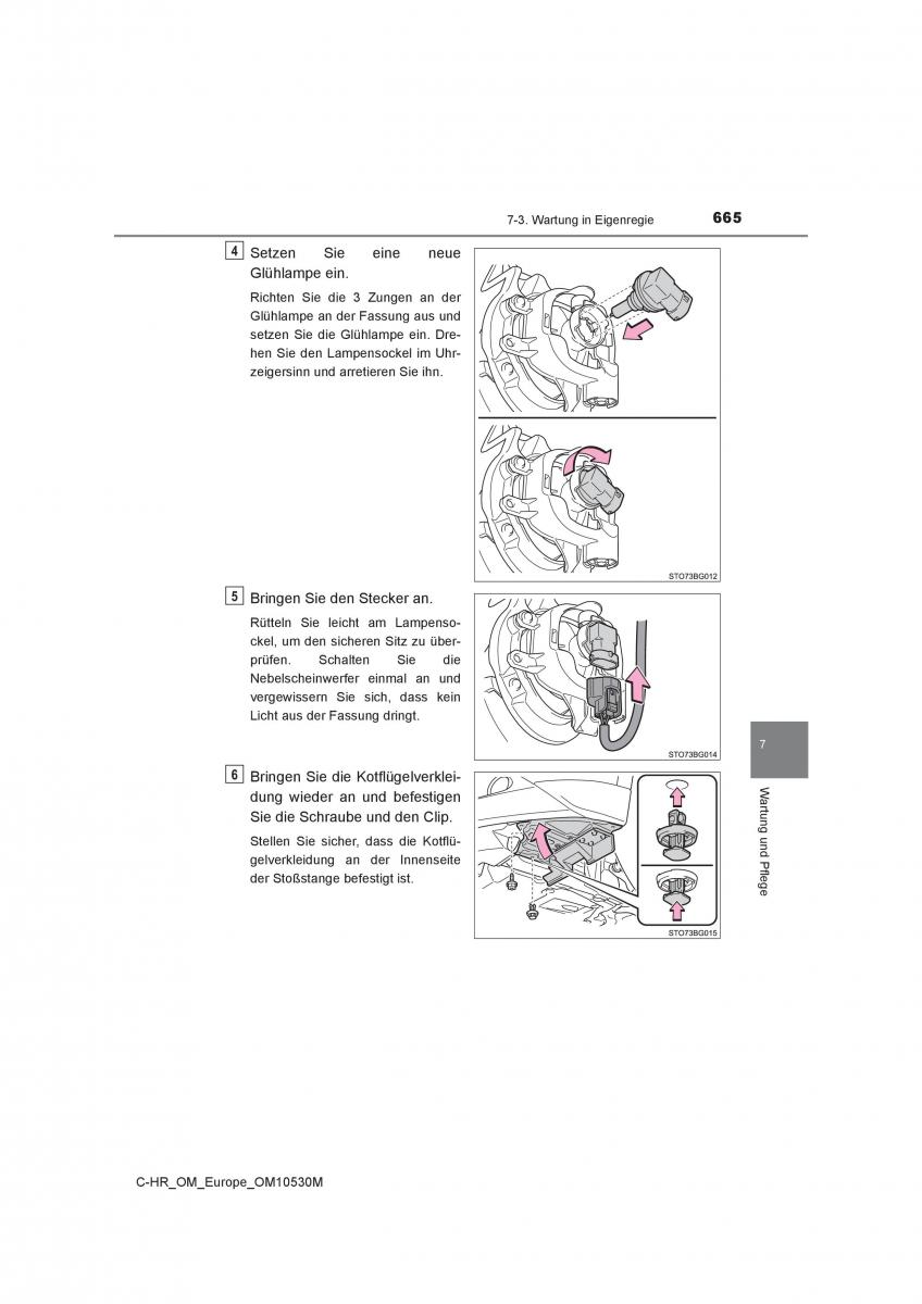 Toyota C HR Handbuch / page 665