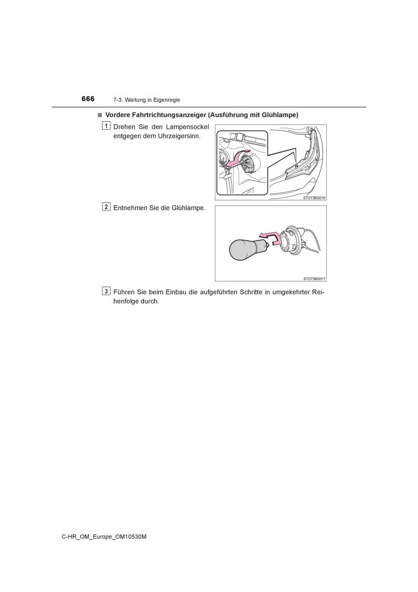 Toyota C HR Handbuch / page 666