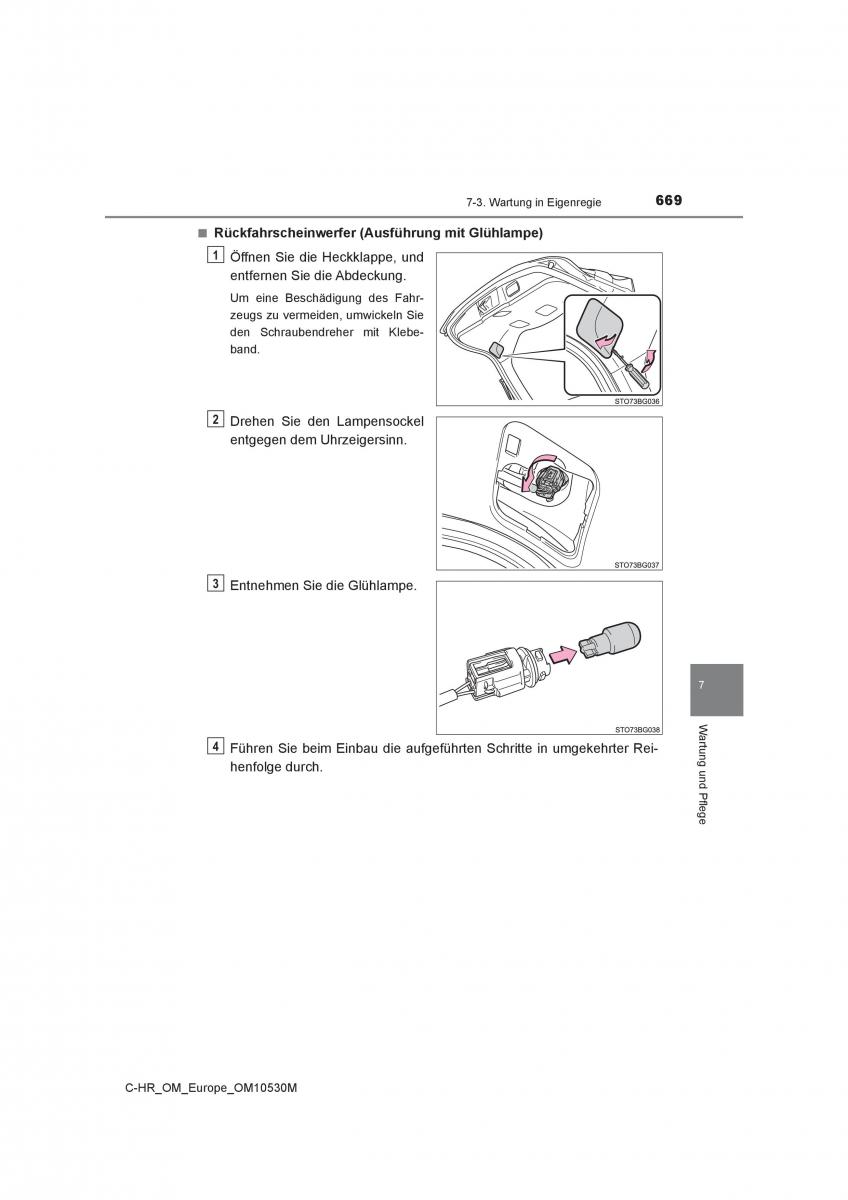 Toyota C HR Handbuch / page 669