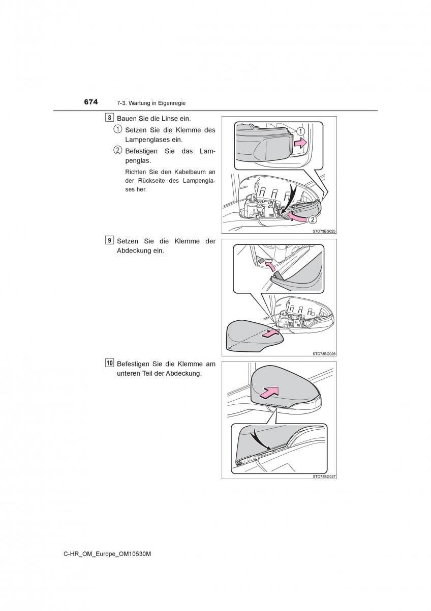 Toyota C HR Handbuch / page 674