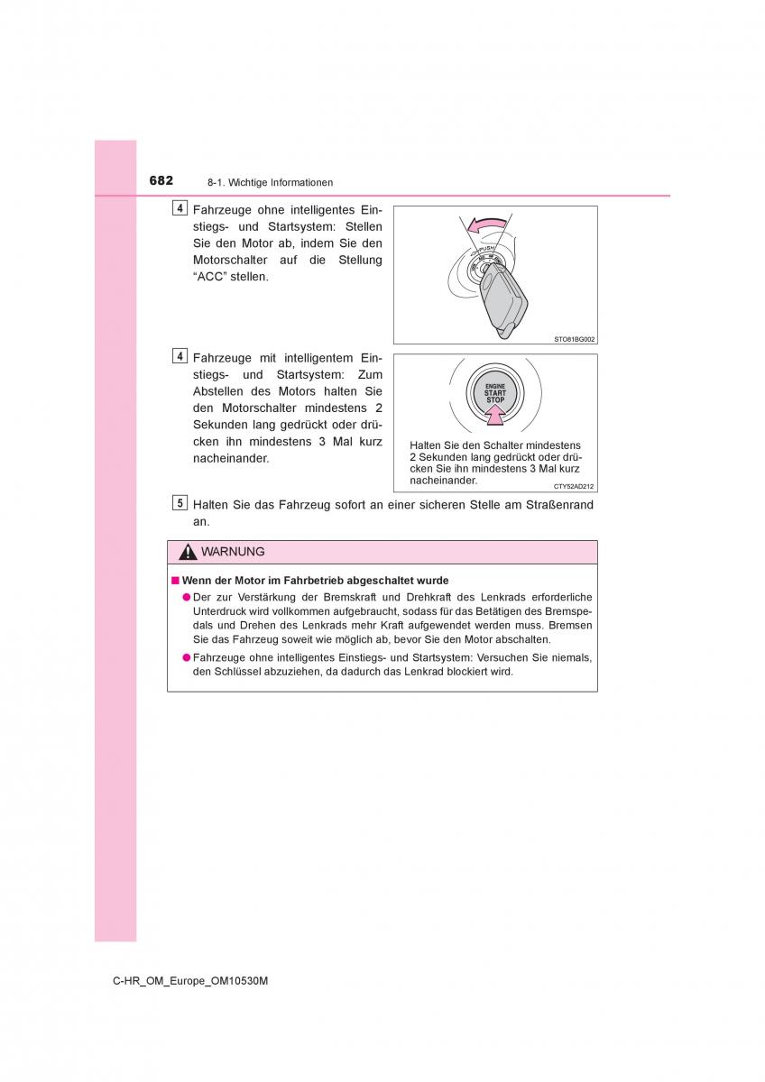 Toyota C HR Handbuch / page 682