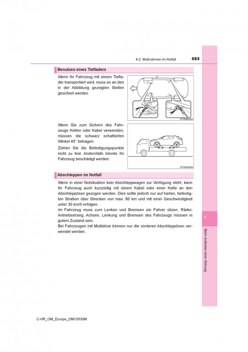 Toyota C HR Handbuch / page 685