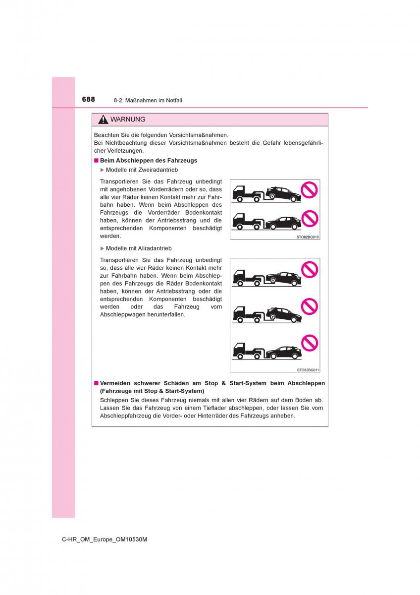 Toyota C HR Handbuch / page 688