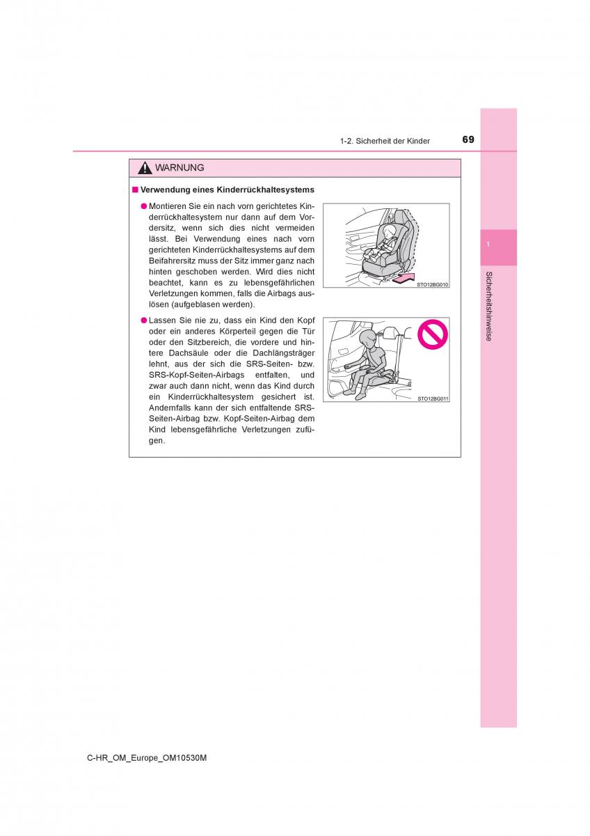 Toyota C HR Handbuch / page 69