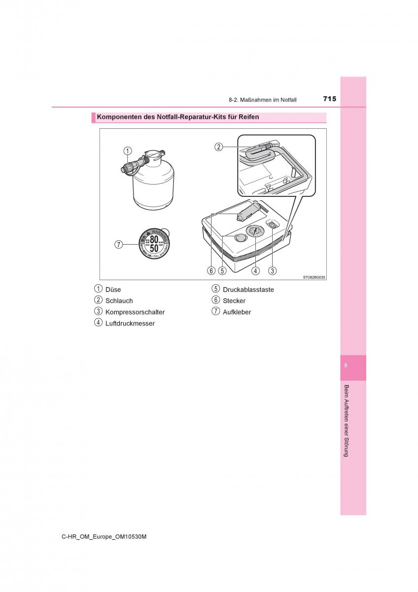 Toyota C HR Handbuch / page 715