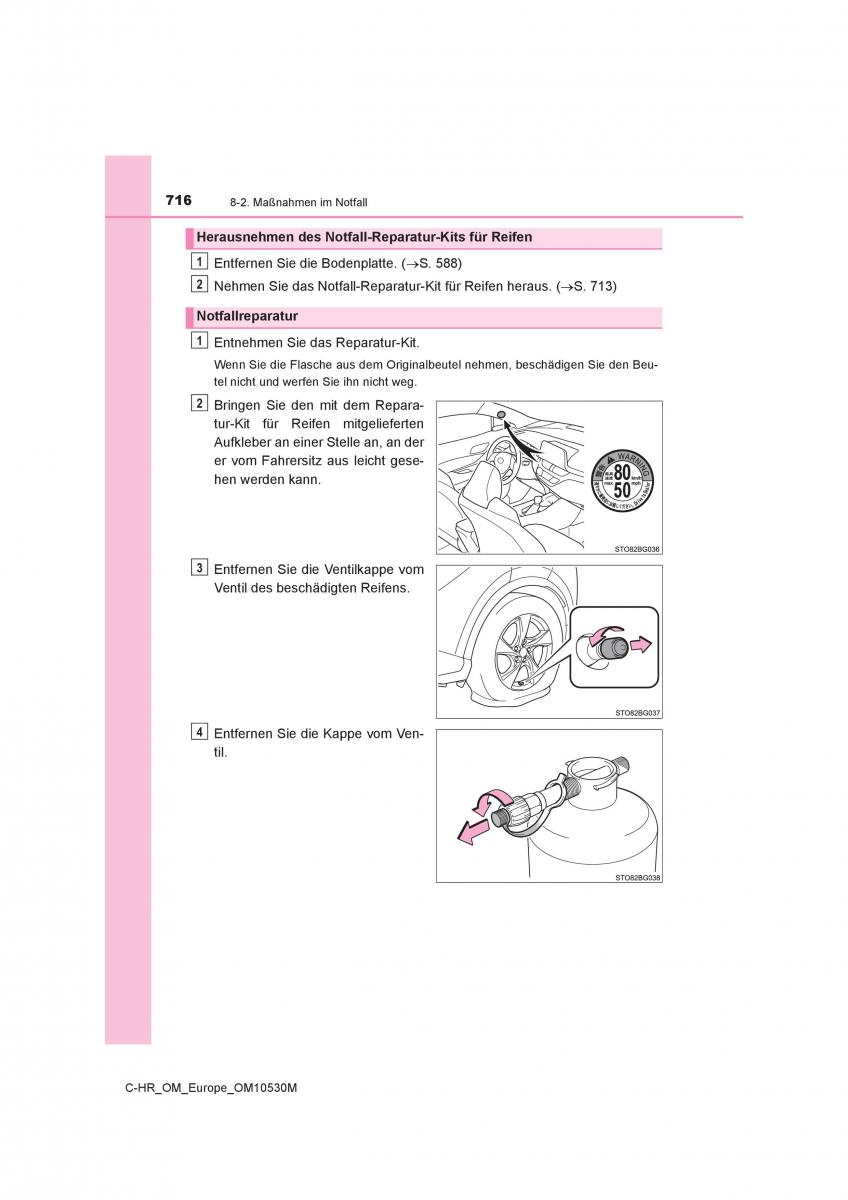 Toyota C HR Handbuch / page 716