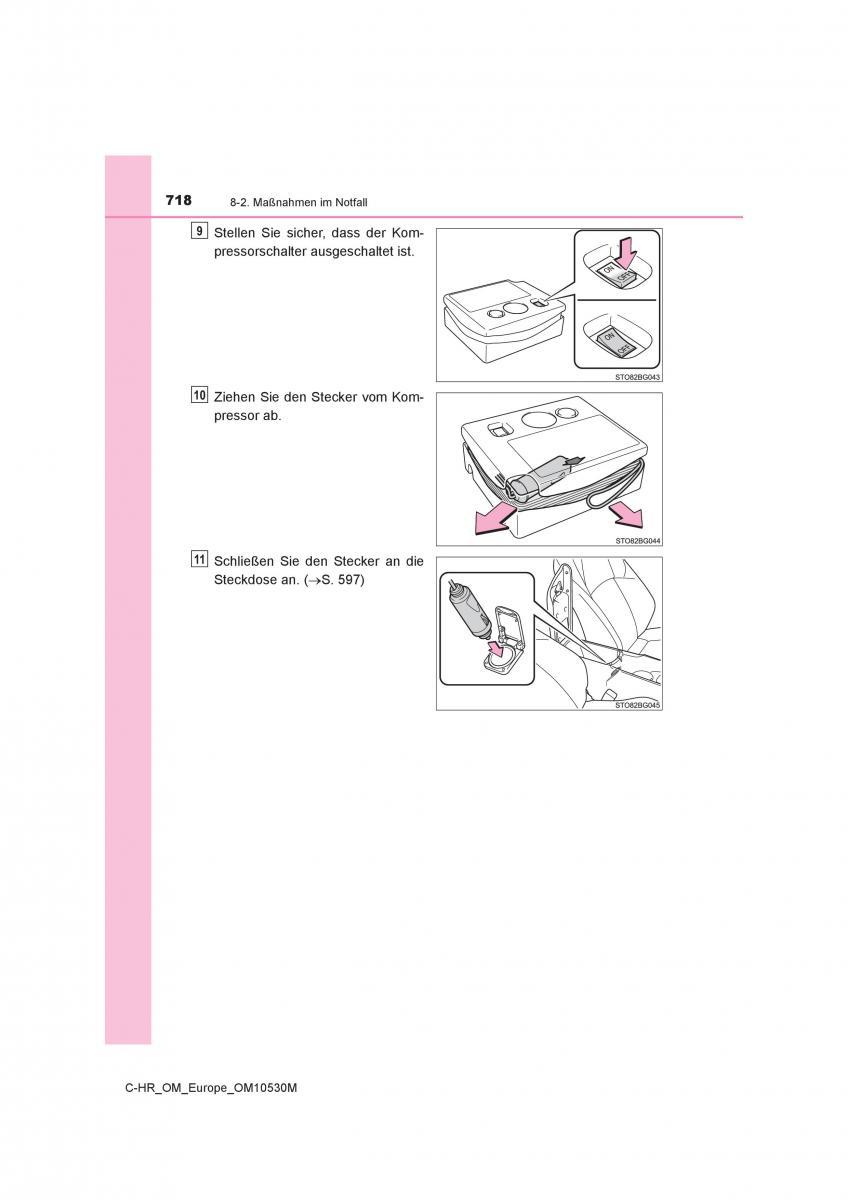 Toyota C HR Handbuch / page 718