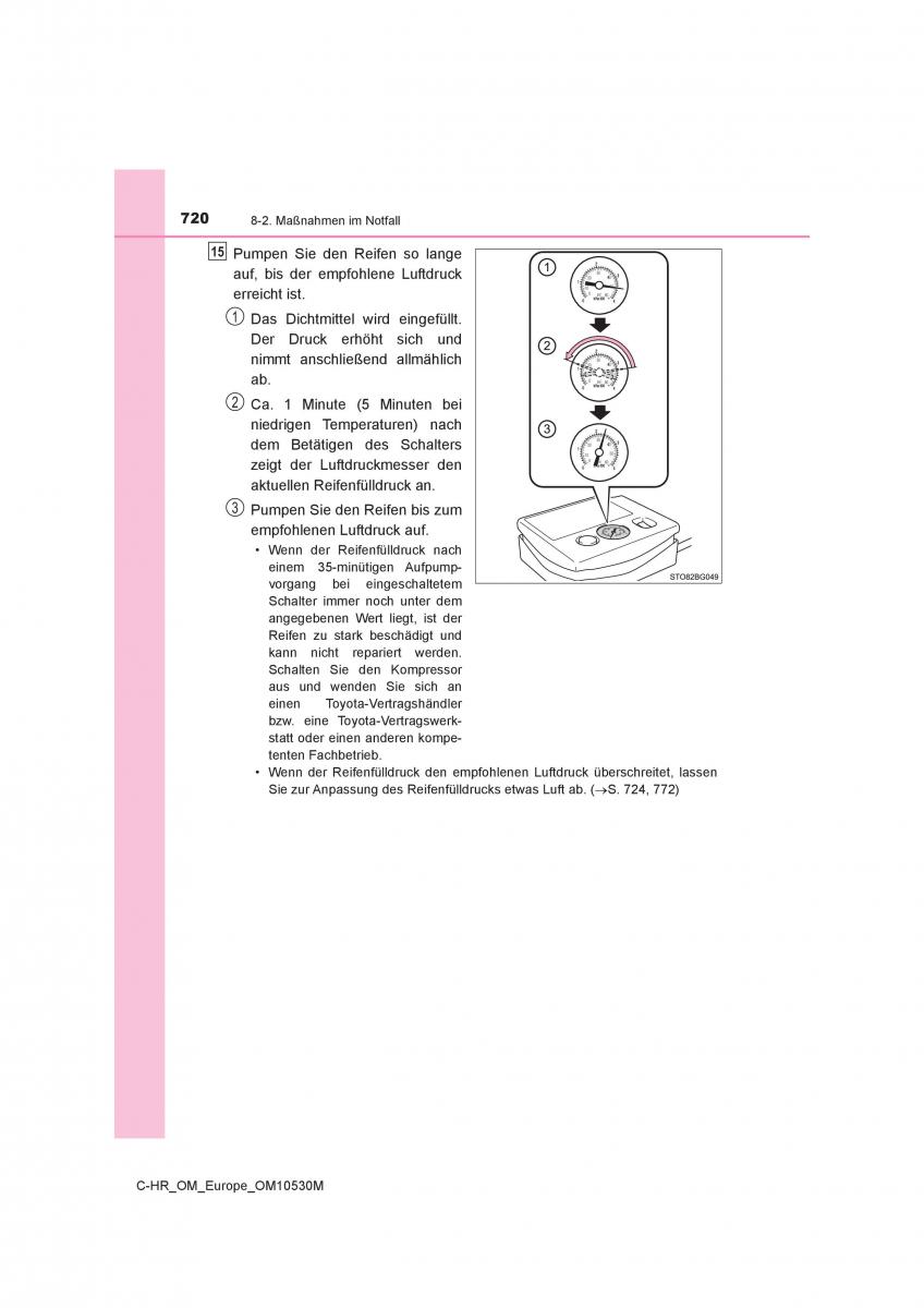 Toyota C HR Handbuch / page 720