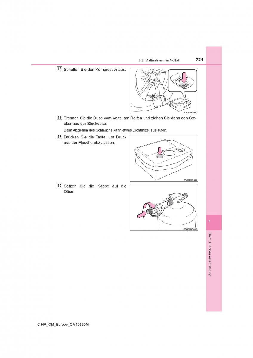 Toyota C HR Handbuch / page 721