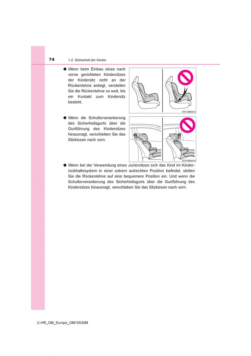 Toyota C HR Handbuch / page 74