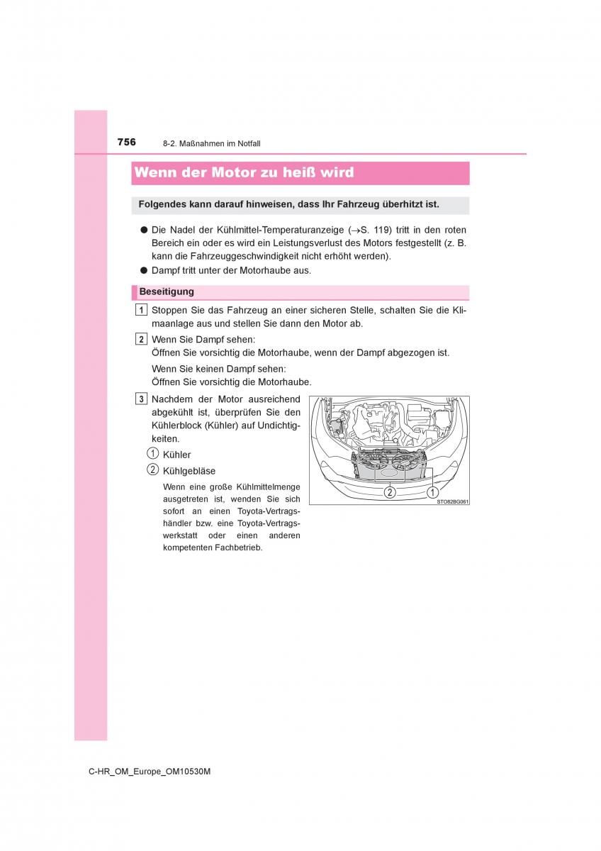 Toyota C HR Handbuch / page 756