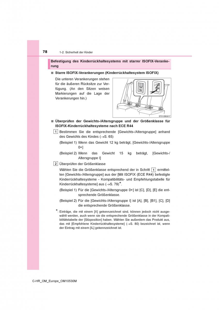 Toyota C HR Handbuch / page 78