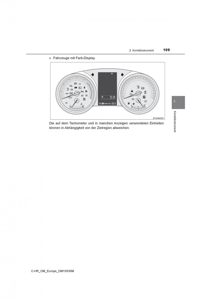 Toyota C HR Handbuch / page 109