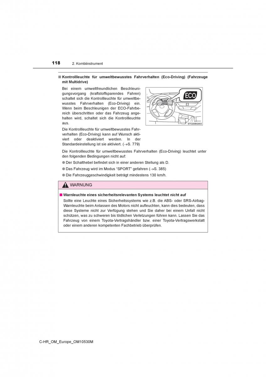 Toyota C HR Handbuch / page 118