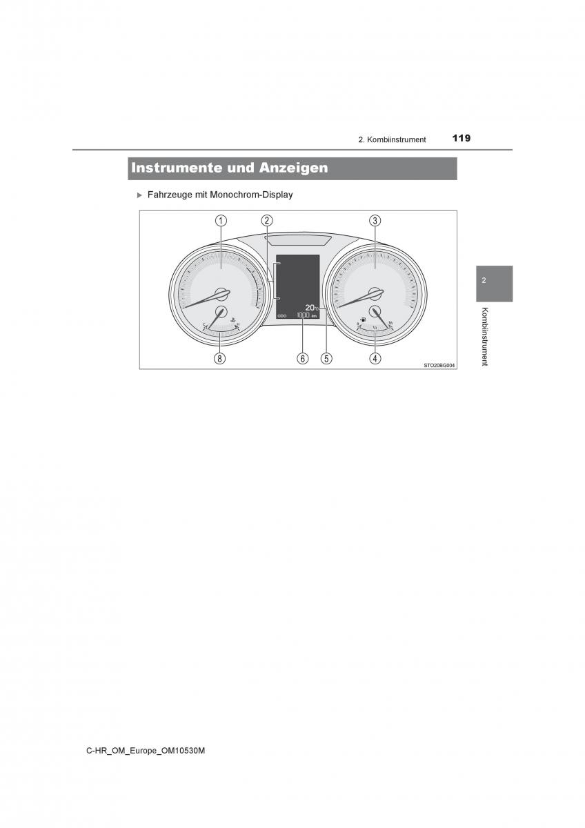 Toyota C HR Handbuch / page 119