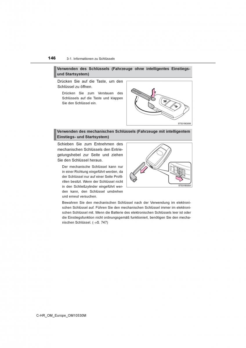 Toyota C HR Handbuch / page 146