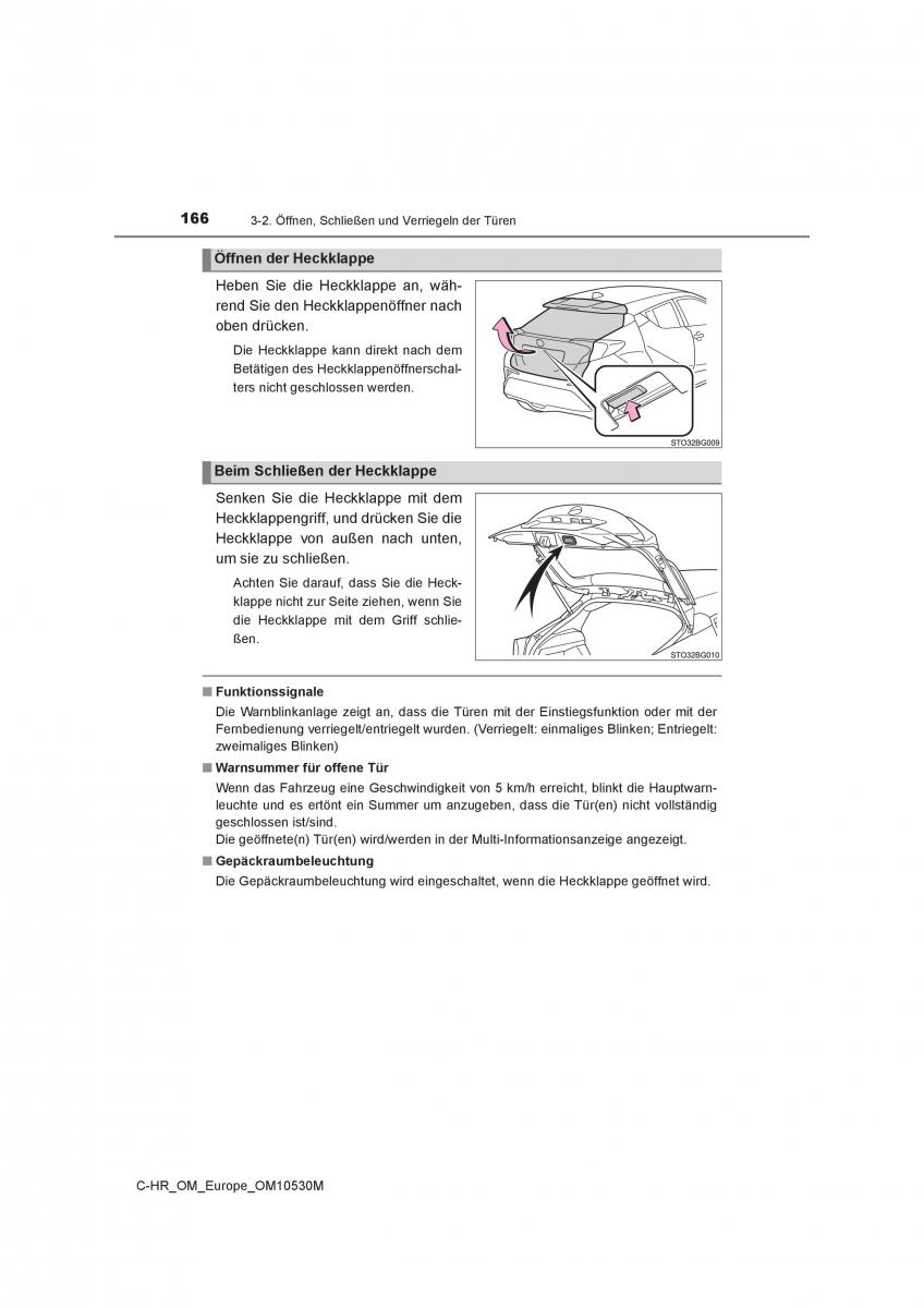 Toyota C HR Handbuch / page 166