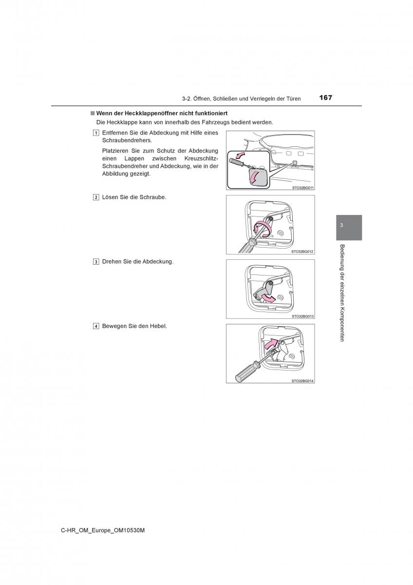 Toyota C HR Handbuch / page 167