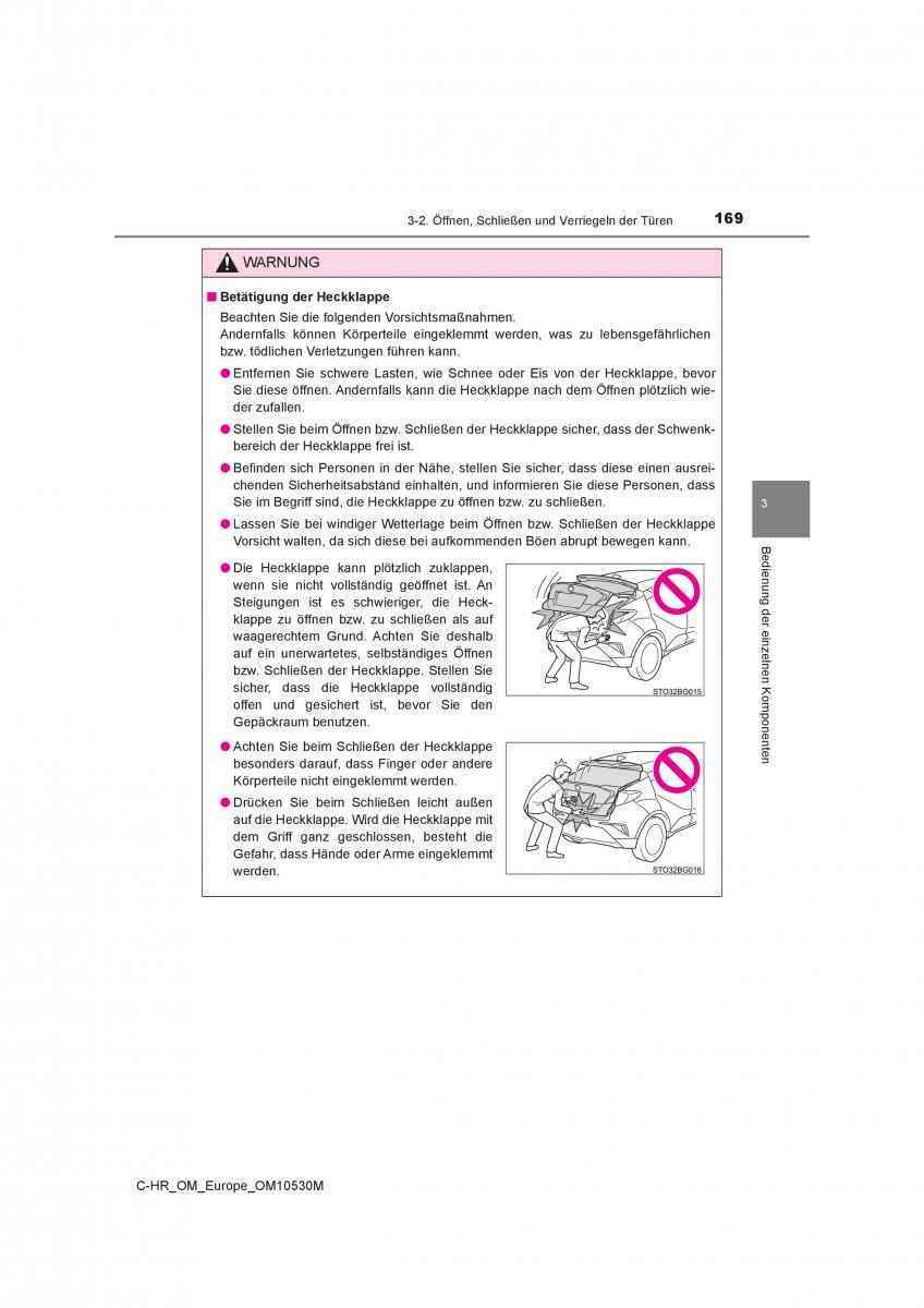 Toyota C HR Handbuch / page 169