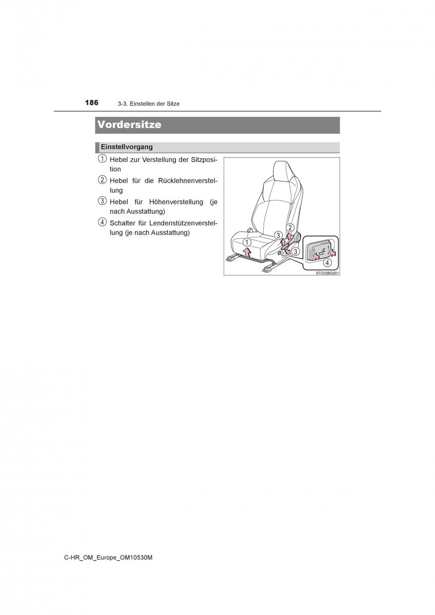 Toyota C HR Handbuch / page 186