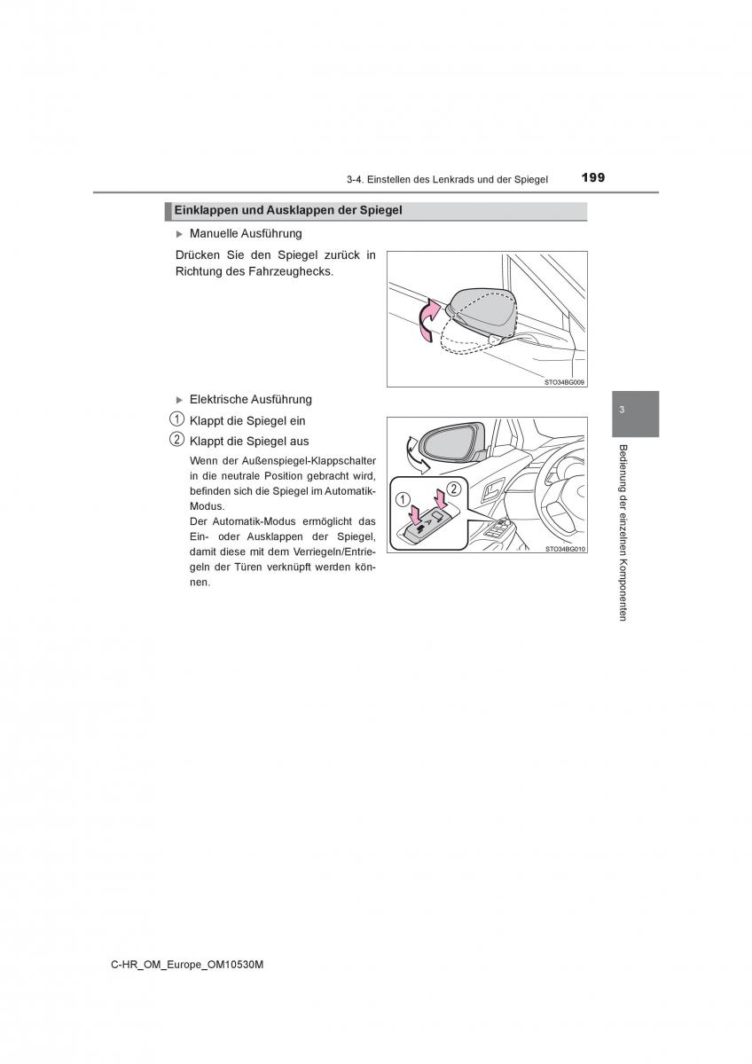 Toyota C HR Handbuch / page 199